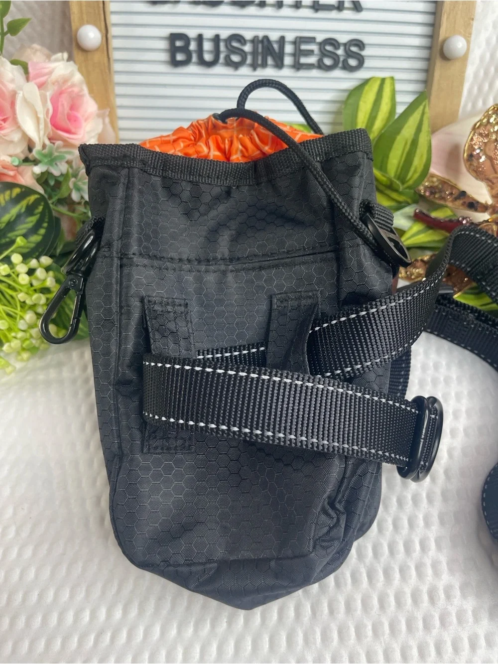 MightyPaw Black Hands-Free Dog Waste Bag Dispenser